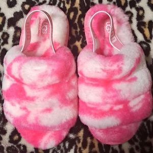 UGGs FLUFF YEAH SLIDES Marble